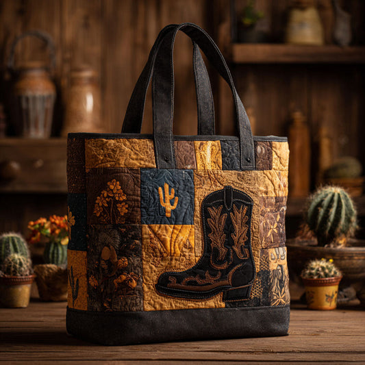 Saguaro Spirit Quilted Tote Bag NCU0PT8706