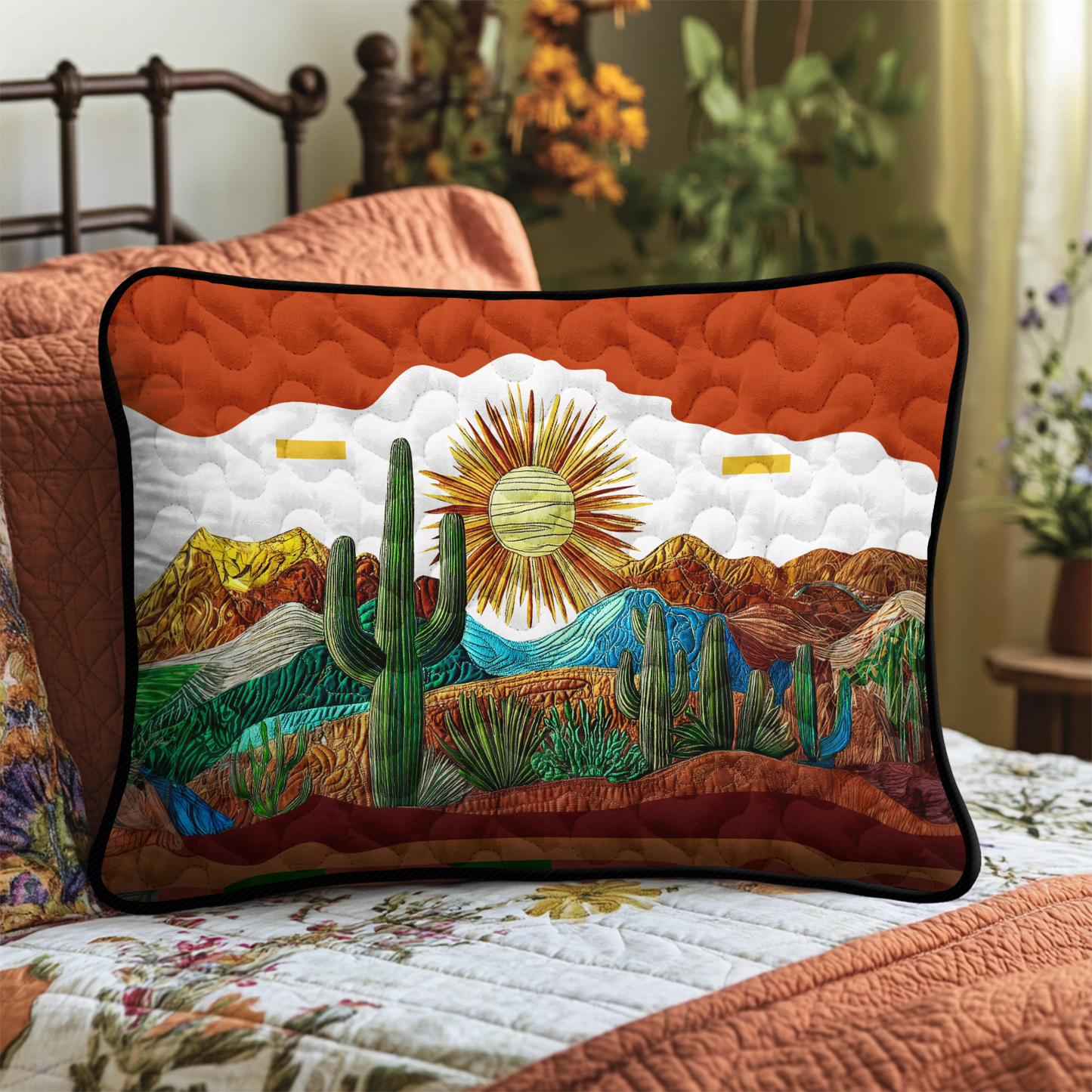 Saguaro Sunset Quilted Bedding Pillow Case NCU0DK5467
