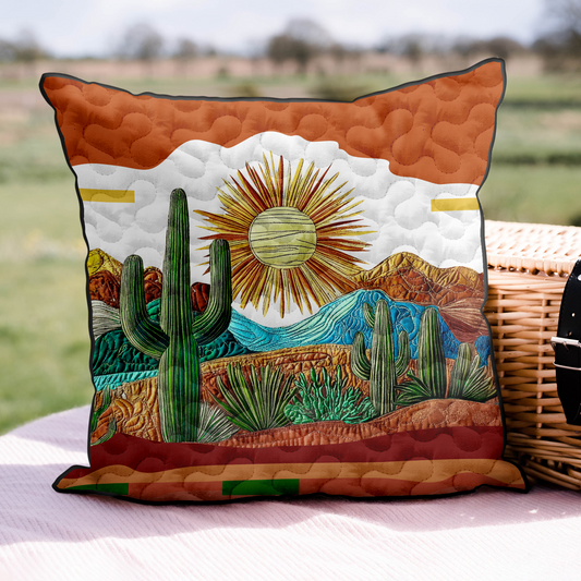 Saguaro Sunset Quilted Pillow Case NCU0DK5466