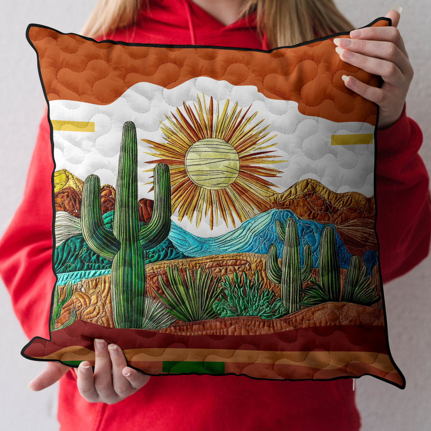 Saguaro Sunset Quilted Pillow Case NCU0DK5466