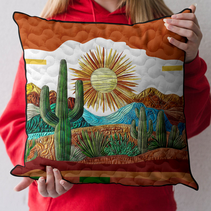 Saguaro Sunset Quilted Pillow Case NCU0DK5466