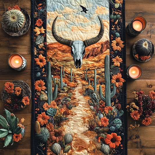 Saguaro Sunset Quilted Table Runner NCU0VH2683