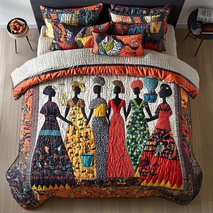 Sahara Beauty 3-Piece Quilted Bedding Set NCU0VH5463