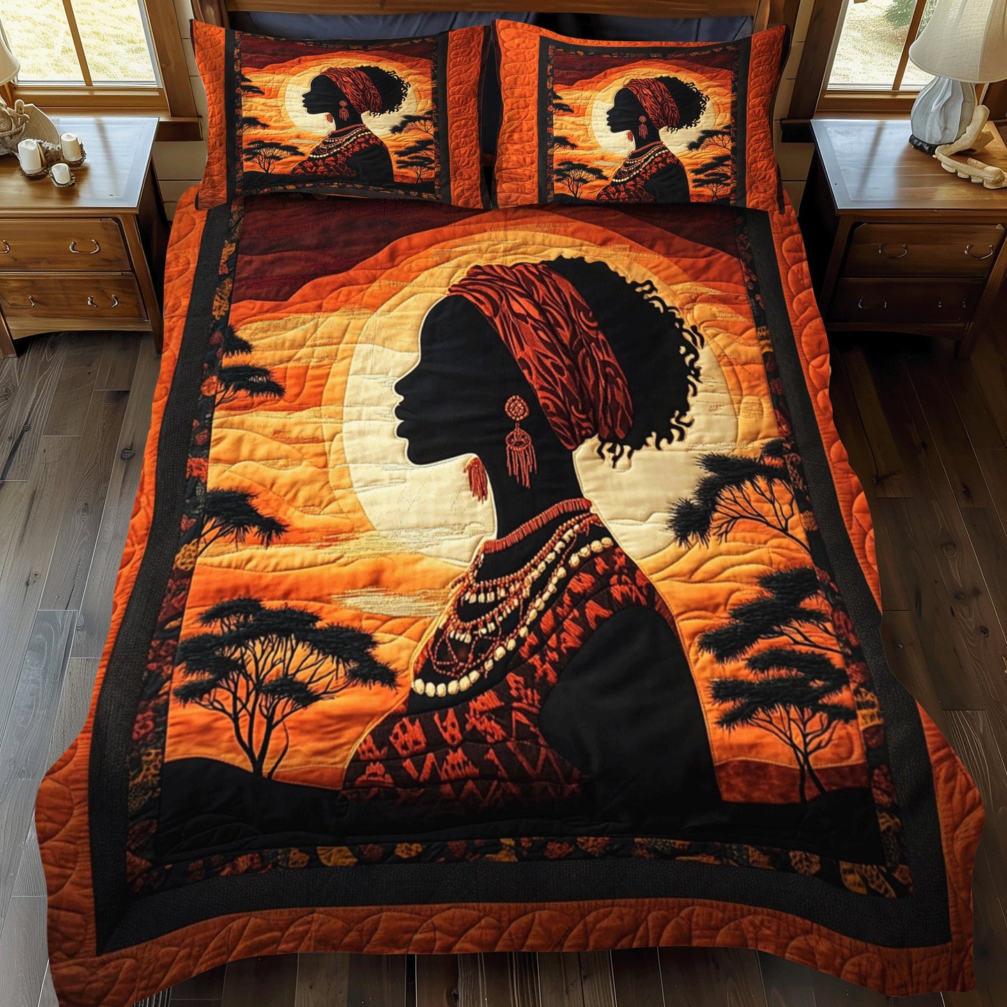 Sahara Muse 3-Piece Quilted Bedding Set NCU0NT3391