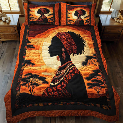 Sahara Muse 3-Piece Quilted Bedding Set NCU0NT3391