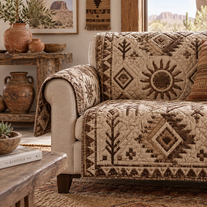 Sahara Solstice Quilted Sofa Cover NCU0VL4017