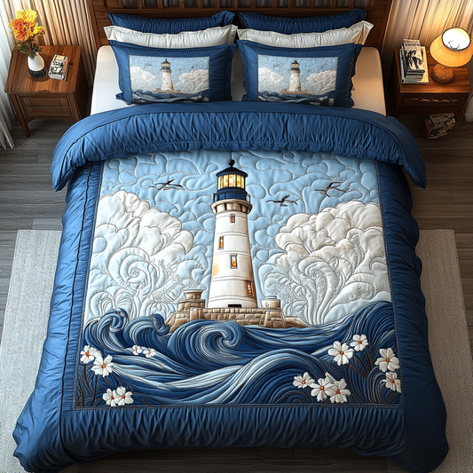 Sail Breeze 3-Piece Quilted Bedding Set NCU0DK9723