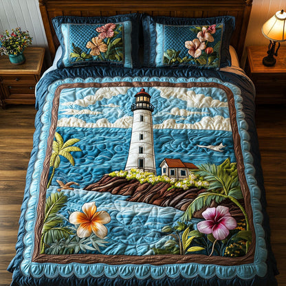 Sailing Sunset 3-Piece Quilted Bedding Set NCU0NT7252