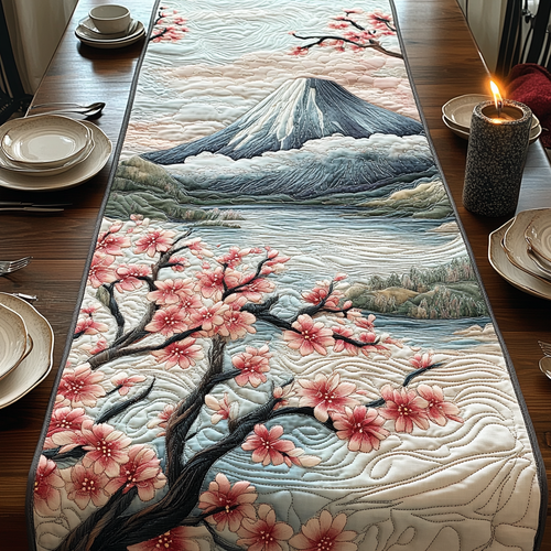 Sakura Harmony Quilted Table Runner NCU0DV5469