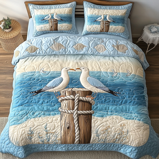 Salt Air 3-Piece Quilted Bedding Set NCU0DK6810