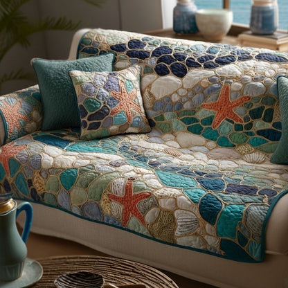 Salt Breeze Quilted Sofa Cover NCU0NT11798