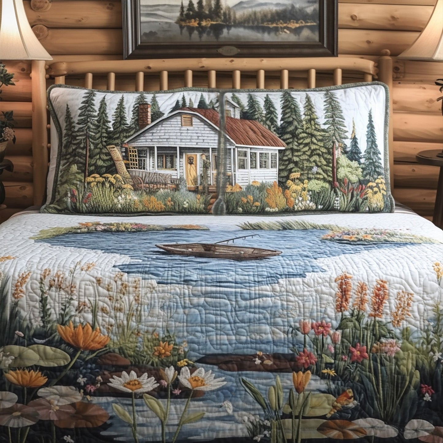 Saltwater Sanctuary 3-Piece Quilted Bedding Set NCU0PT6709