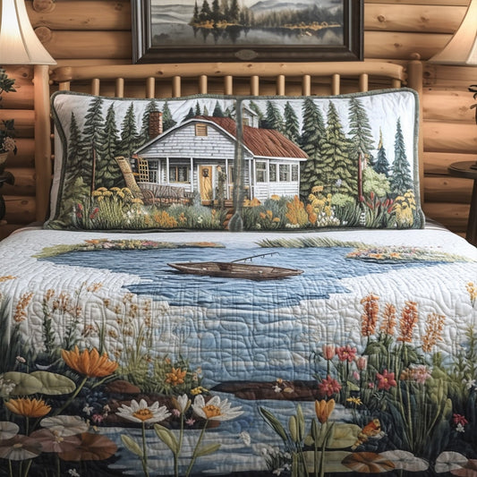 Saltwater Sanctuary 3-Piece Quilted Bedding Set NCU0PT6709