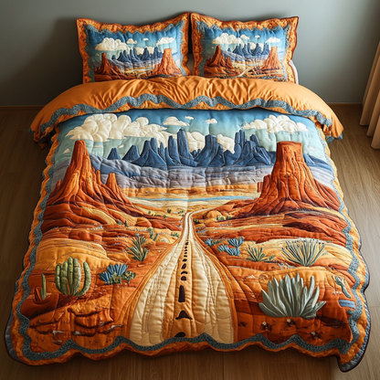 Sand Dunes 3-Piece Quilted Bedding Set NCU0DK6131
