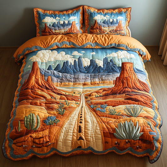 Sand Dunes 3-Piece Quilted Bedding Set NCU0DK6131