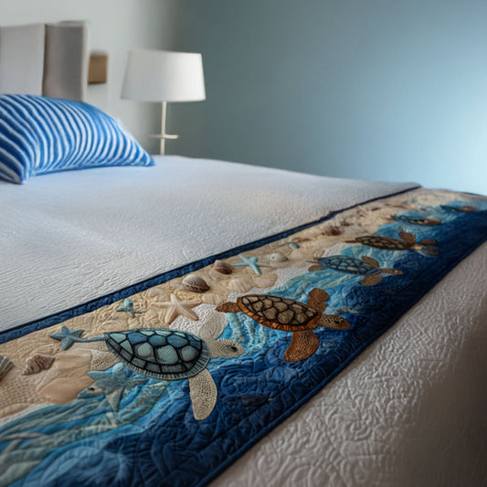 Sand and Sea Quilted Bed Runner NCU0PT8017