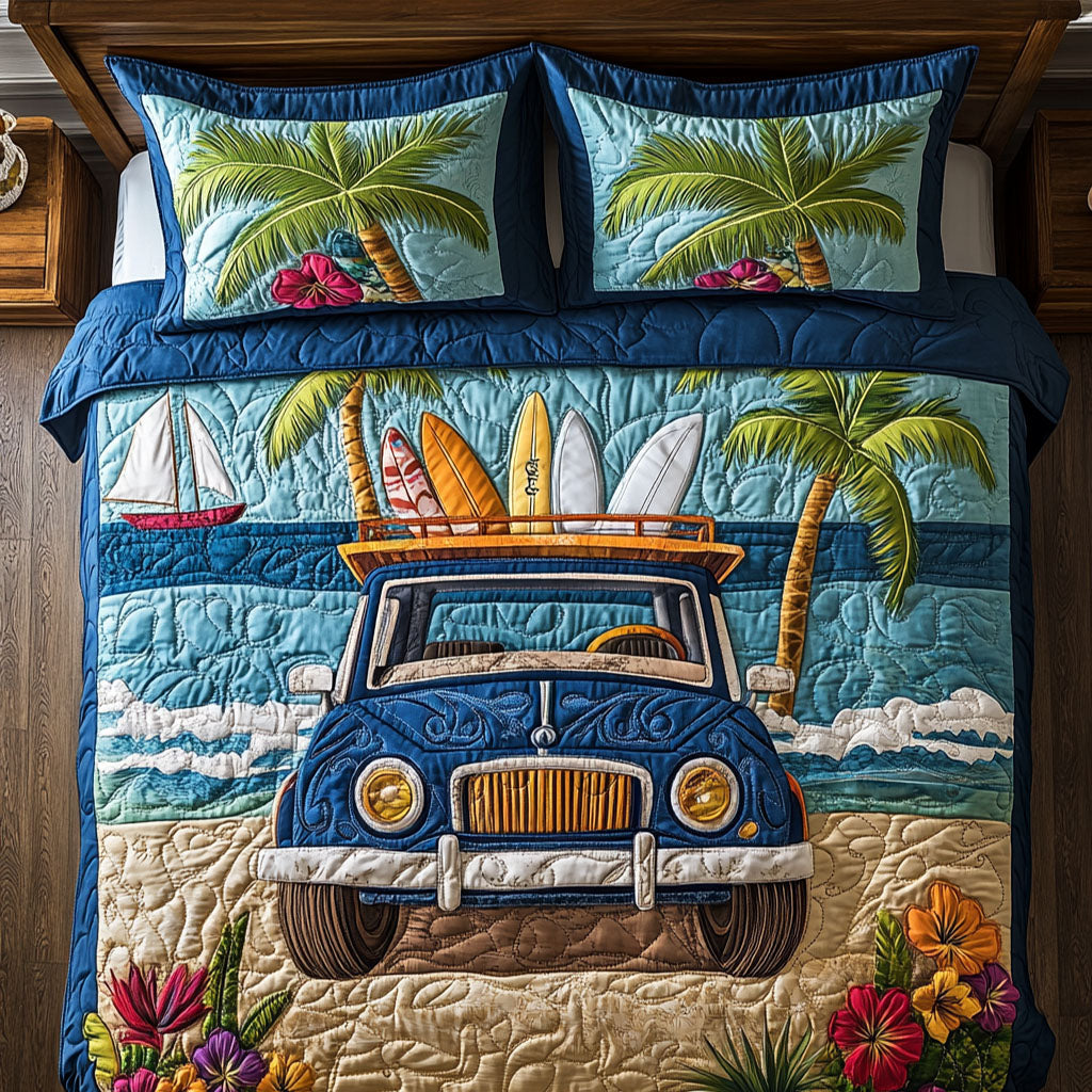 Sandbound Classic 3-Piece Quilted Bedding Set NCU0NT6941
