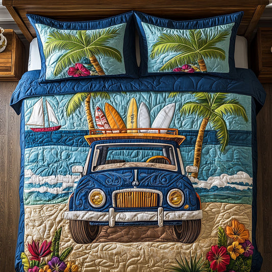 Sandbound Classic 3-Piece Quilted Bedding Set NCU0NT6941