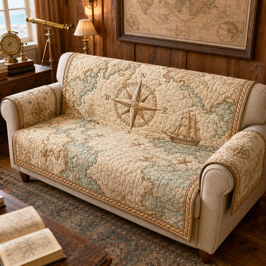Sandy Escape Quilted Sofa Cover NCU0TD2964