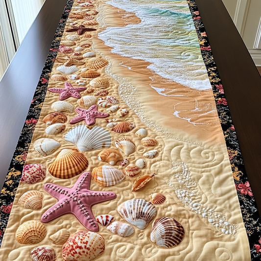 Sandy Escape Quilted Table Runner NCU0DK6164