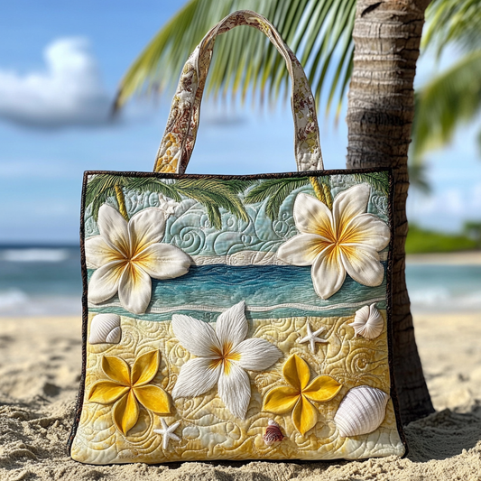 Sandy Paradise Quilted Tote Bag NCU0VL2683