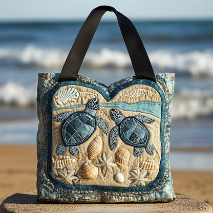 Sandy Shell Quilted Tote Bag NCU0DV6795