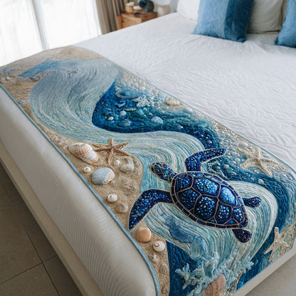 Sandy Steps Quilted Bed Runner NCU0PT8249