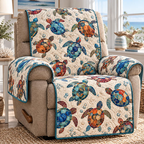 Sandy Turtle Garden Quilted Sofa Cover NCU0DV10436