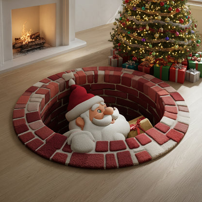 Santa Claus Shaft Phantom Round Carpet NCU0HH835