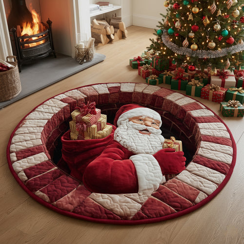 Santa Claus Stack Specter Round Carpet NCU0HH837