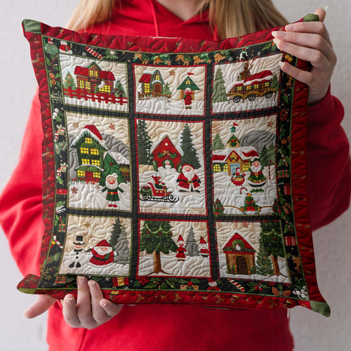 Santa Jolly Journey Quilted Pillow Case NCU0NT861