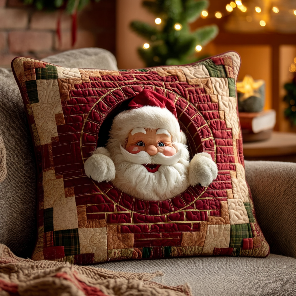 Santa Nest Quilted Pillow Case NCU0TV1051