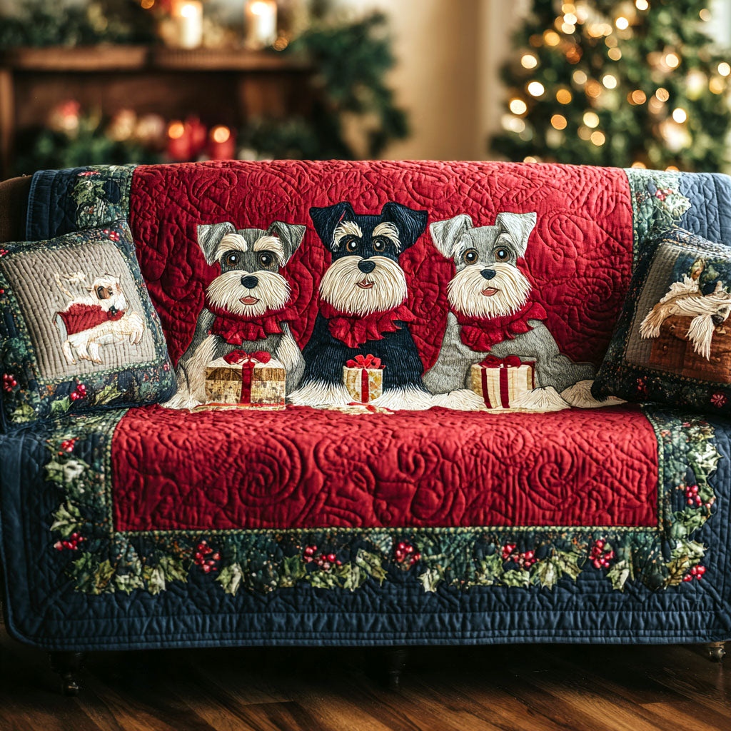 Santa Beard Buddies Quilted Sofa Cover NCU0TV956