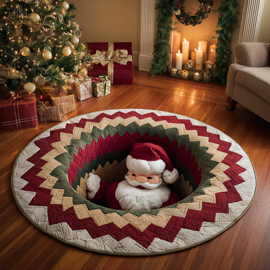 Santa Blessing Quilted Round Mat NCU0DK11135