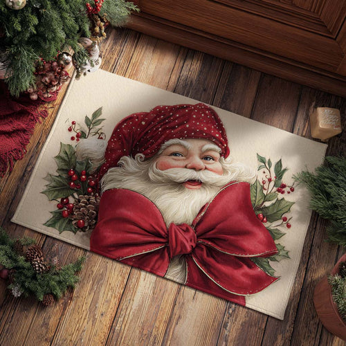 Santa Bow Doormat NCU0XD1054