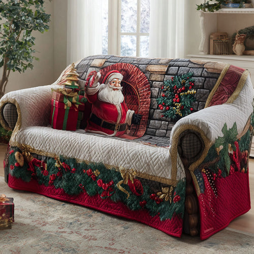 Santa Cabin Comfort Quilted Sofa Cover NCU0PT10723