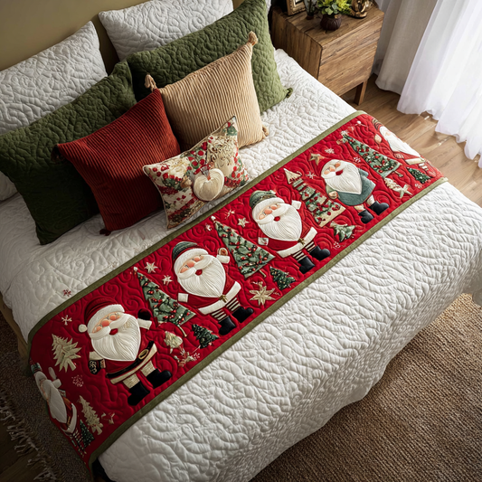Santa Charm Quilted Bed Runner NCU0DK9869