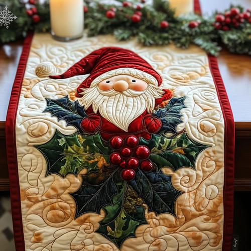 Santa Charm Quilted Table Runner NCU0VH449