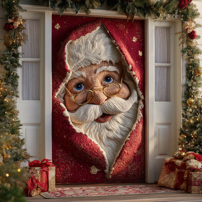 Santa Cheer Parade Quilted Door Cover NCU0TD1646