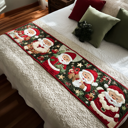 Santa Cheer Quilted Bed Runner NCU0DK9864