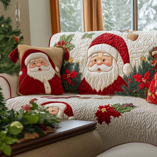 Santa Cheer Quilted Sofa Cover NCU0NT10746