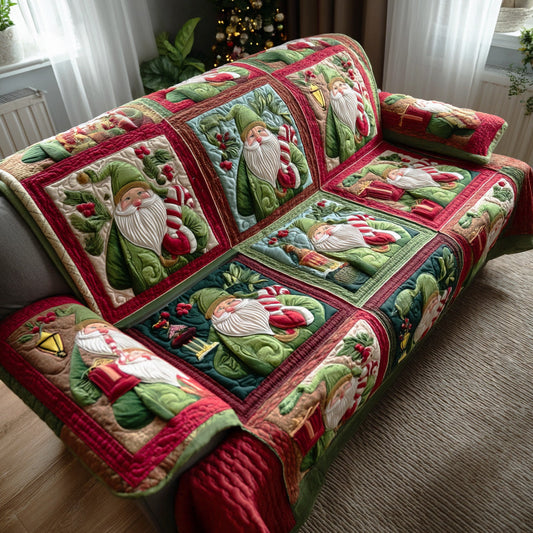 Santa Cheer Quilted Sofa Cover NCU0TD1906