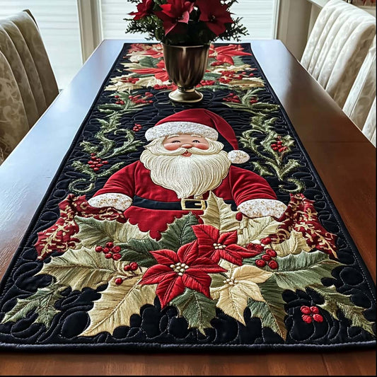 Santa Cheer Quilted Table Runner NCU0NT2065