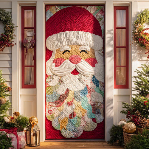 Santa Claus Jolly Quilted Door Cover NCU0XD1938