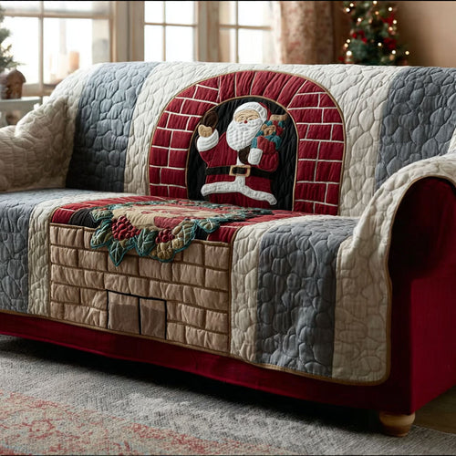 Santa Claus Lounge Quilted Sofa Cover NCU0PT10724