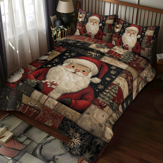 Santa Cozy 3-Piece Quilted Bedding Set NCU0TL1770