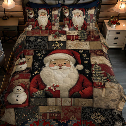 Santa Cozy 3-Piece Quilted Bedding Set NCU0TL1770