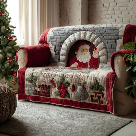 Santa Cozy Corner Quilted Sofa Cover NCU0PT10725