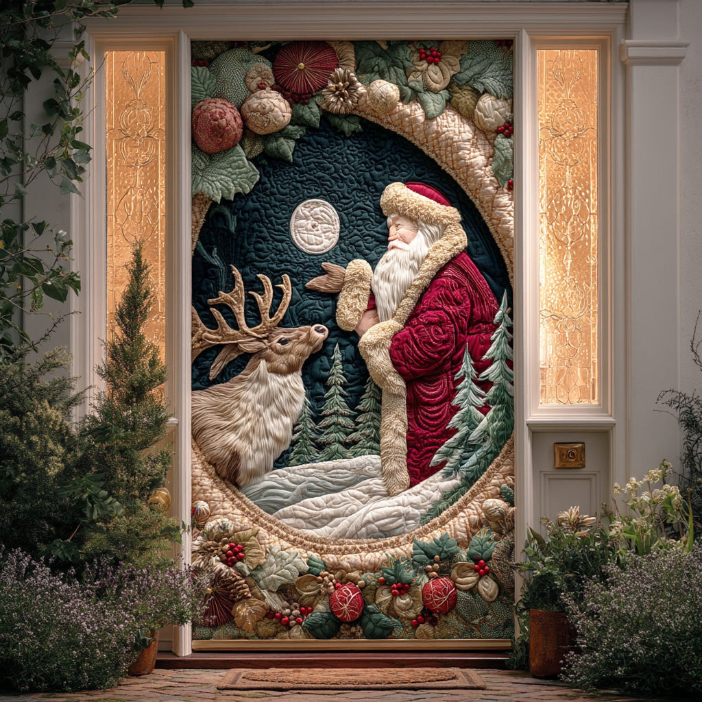 Santa Cozy Night Quilted Door Cover NCU0TD1469