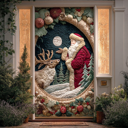 Santa Cozy Night Quilted Door Cover NCU0TD1469